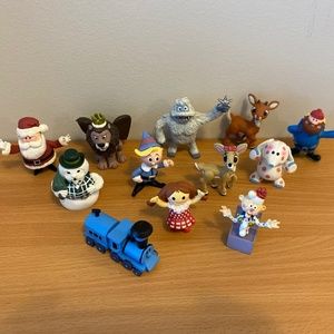 Rudolph Island Of Misfit Toys Lot Of 12 RUDOLPH Mini Figures Figurines